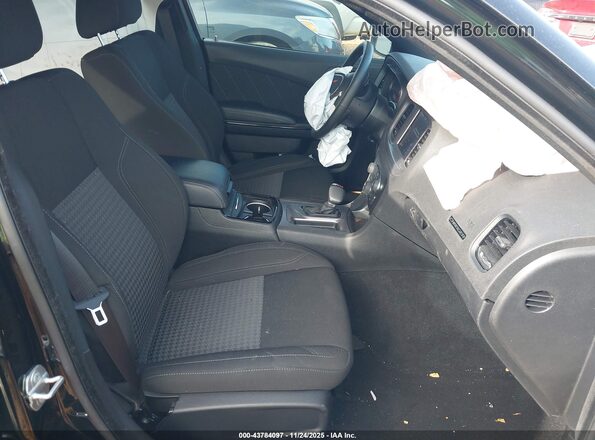 2C3CDXJG8PH706102 2023 DODGE CHARGER Black Widok wnętrza z przodu