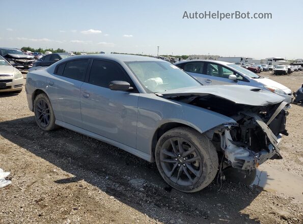 2C3CDXMG9NH241192 2022 DODGE CHARGER Серый Передняя правая четверть