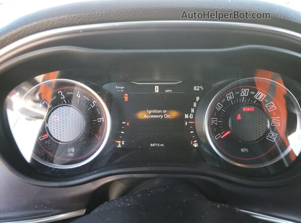 2C3CDZAG1HH629375 2017 DODGE CHALLENGER Белый Вид щитка приборов