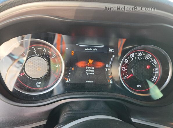 2C3CDZAG1NH137442 2022 DODGE CHALLENGER White Vista del cuadro de instrumentos
