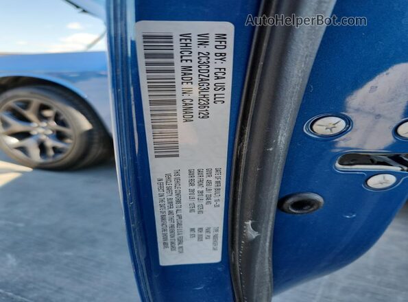 2C3CDZAG3LH236129 2020 DODGE CHALLENGER Blue Շարժիչի բաժամունքի տեսք