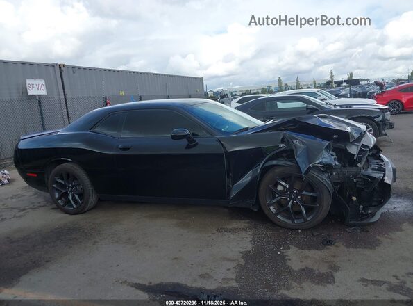 2C3CDZAG3NH132257 2022 DODGE CHALLENGER Black Вид задньої частини салону
