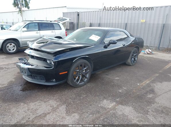 2C3CDZAG3NH132257 2022 DODGE CHALLENGER Black Передня ліва чверть