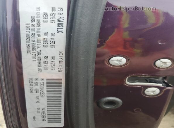 2C3CDZAG4LH161540 2020 DODGE CHALLENGER Фиолетовый Вид подкапотного пространства
