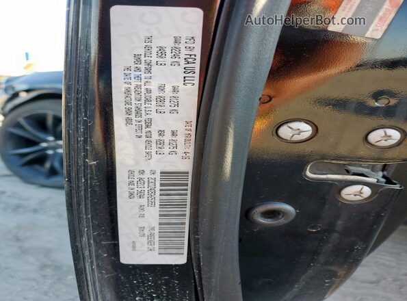 2C3CDZAG5GH253553 2016 DODGE CHALLENGER Black VIN կոդի պիտակի տեսք