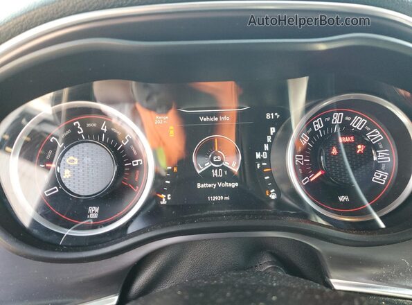 2C3CDZAG5GH257022 2016 DODGE CHALLENGER Black Widok zestawu wskaźników