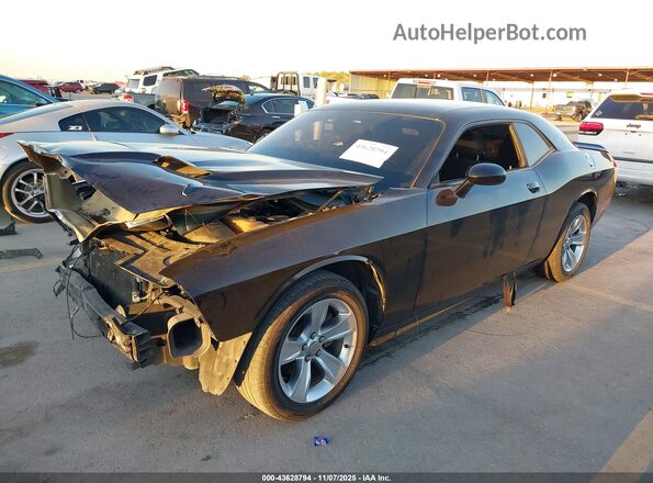 2C3CDZAG6MH546907 2021 DODGE CHALLENGER Черный Передняя левая четверть