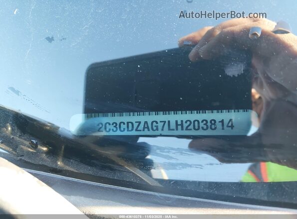 2C3CDZAG7LH203814 2020 DODGE CHALLENGER Серый Вид подкапотного пространства
