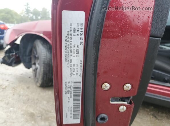 2C3CDZBT2HH613259 2017 DODGE CHALLENGER Burgundy Widok naklejki z numerem VIN