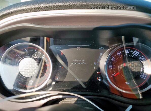 2C3CDZBT7NH105235 2022 DODGE CHALLENGER White ხელსაწყოთა პანელის ხედი