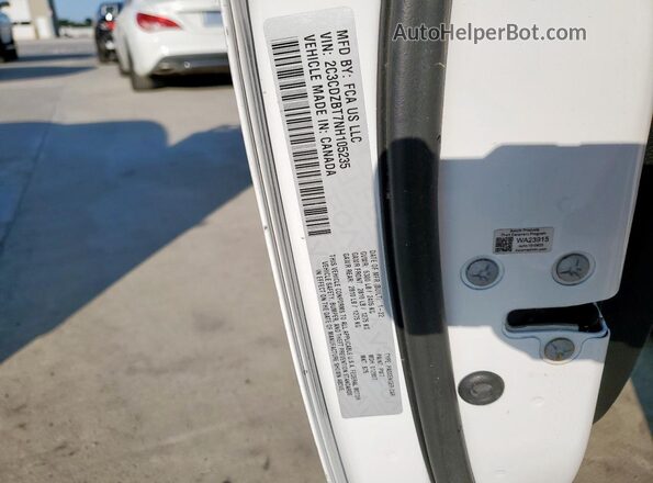 2C3CDZBT7NH105235 2022 DODGE CHALLENGER White ძრავის განყოფილების ხედი