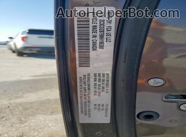 2C3CDZBT9NH196380 2022 DODGE CHALLENGER Gray Vista de la etiqueta del VIN