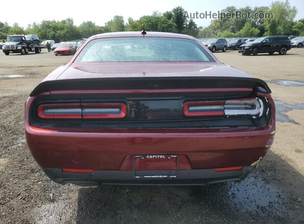 2C3CDZC94NH253619 2022 DODGE CHALLENGER Burgundy Հետևի տեսք