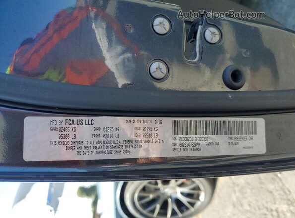 2C3CDZDJ1GH326392 2016 DODGE CHALLENGER Black Widok komory silnika