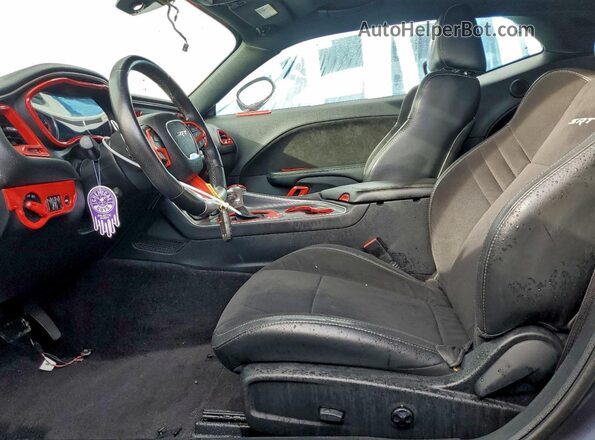2C3CDZDJ1GH326392 2016 DODGE CHALLENGER Black Widok wnętrza z przodu