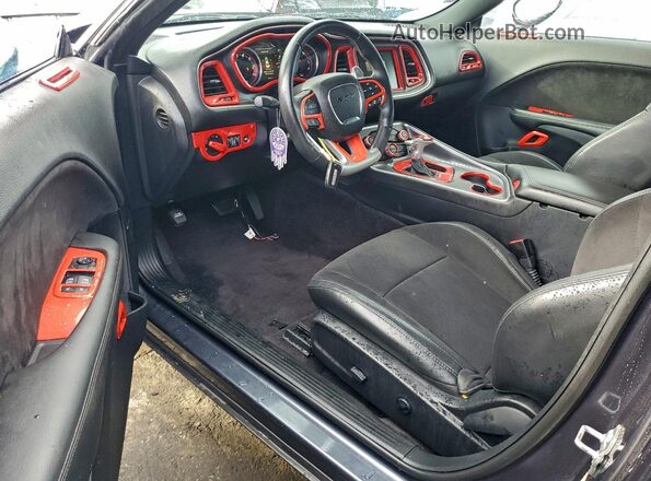 2C3CDZDJ1GH326392 2016 DODGE CHALLENGER Black Widok deski rozdzielczej