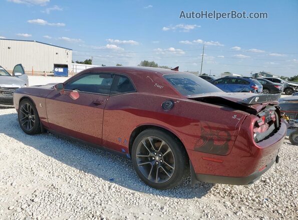 2C3CDZFJ2MH609991 2021 DODGE CHALLENGER Burgundy Rear left
