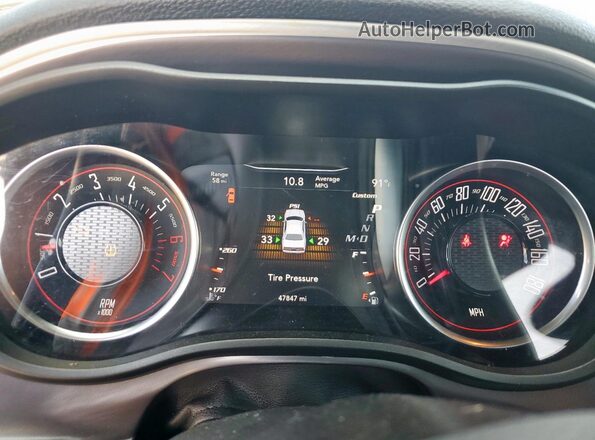 2C3CDZFJ2MH609991 2021 DODGE CHALLENGER Burgundy Instrument cluster view