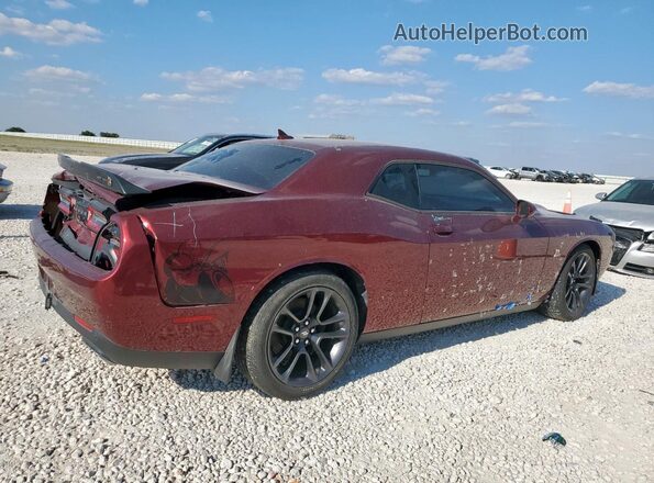 2C3CDZFJ2MH609991 2021 DODGE CHALLENGER Burgundy Rear right