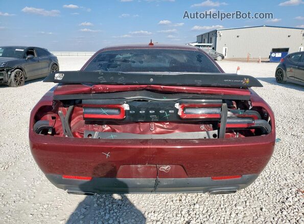 2C3CDZFJ2MH609991 2021 DODGE CHALLENGER Burgundy Rear view