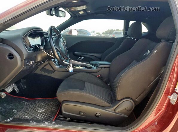 2C3CDZFJ2MH609991 2021 DODGE CHALLENGER Burgundy Front interior view