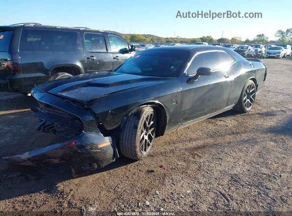 2C3CDZFJ8GH213617 2016 DODGE CHALLENGER Black წინა მარცხენა ხედი სამი მეოთხედიდან