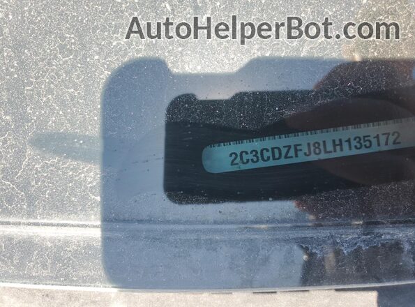 2C3CDZFJ8LH135172 2020 DODGE CHALLENGER Черный Вид подкапотного пространства