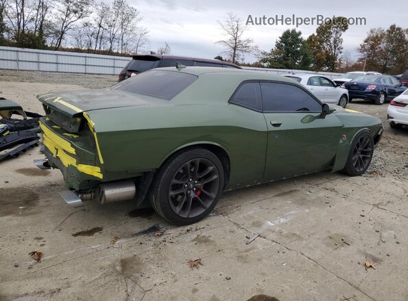 2C3CDZFJ8NH117905 2022 DODGE CHALLENGER Green Trasero derecho