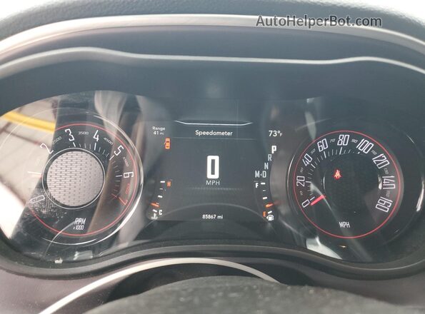 2C3CDZJG0LH235620 2020 DODGE CHALLENGER Crimson ხელსაწყოთა პანელის ხედი
