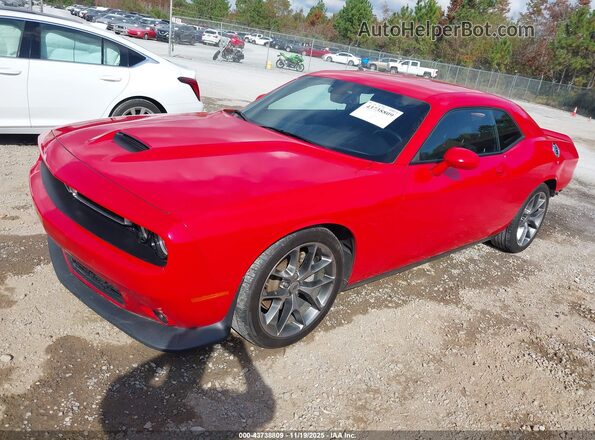 2C3CDZJG1NH174586 2022 DODGE CHALLENGER Красный Передняя левая четверть