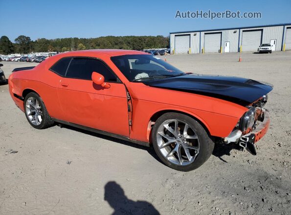 2C3CDZJG2NH191221 2022 DODGE CHALLENGER Оранжевый Передняя правая четверть