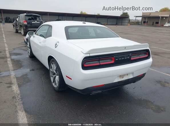 2C3CDZJG2NH226419 2022 DODGE CHALLENGER White Trasero izquierdo