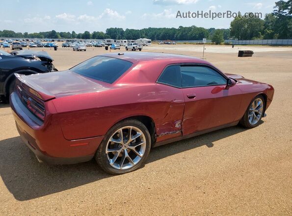 2C3CDZJG5NH151201 2022 DODGE CHALLENGER Maroon Trasero derecho