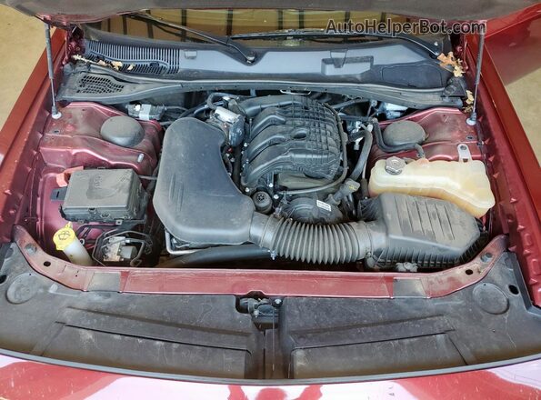 2C3CDZJG5NH151201 2022 DODGE CHALLENGER Maroon Vista interior trasera