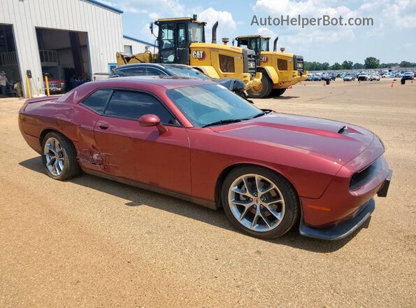 2C3CDZJG5NH151201 2022 DODGE CHALLENGER Maroon Delantero derecho