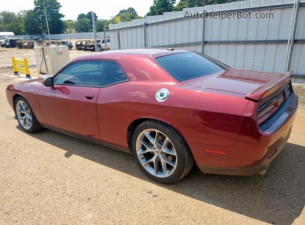 2C3CDZJG5NH151201 2022 DODGE CHALLENGER Maroon Trasero izquierdo