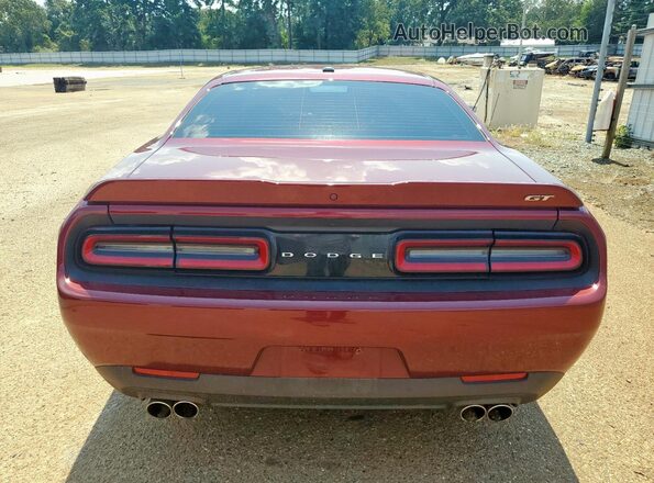 2C3CDZJG5NH151201 2022 DODGE CHALLENGER Maroon Vista trasera