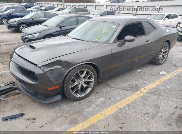 2C3CDZJG8NH233715 2022 DODGE CHALLENGER Серый Передняя левая четверть