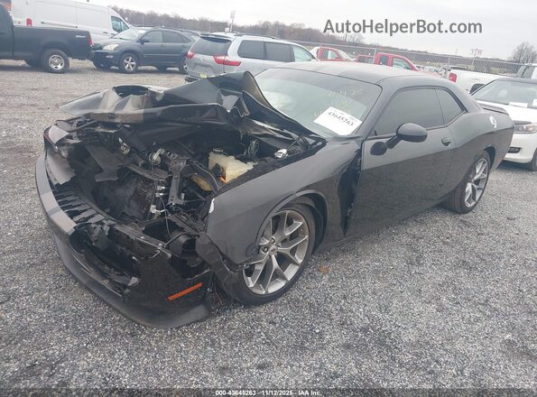 2C3CDZJG8NH265872 2022 DODGE CHALLENGER Black Передня ліва чверть