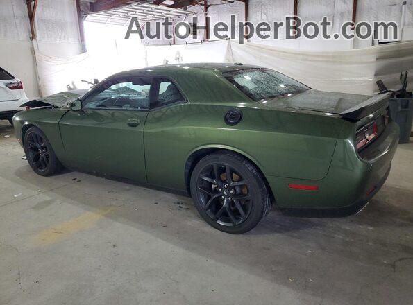 2C3CDZJG9NH168728 2022 DODGE CHALLENGER Green Trasero izquierdo