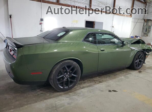 2C3CDZJG9NH168728 2022 DODGE CHALLENGER Green Trasero derecho