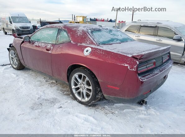 2C3CDZKG5NH160771 2022 DODGE CHALLENGER Темно-бордовый Задняя левая четверть