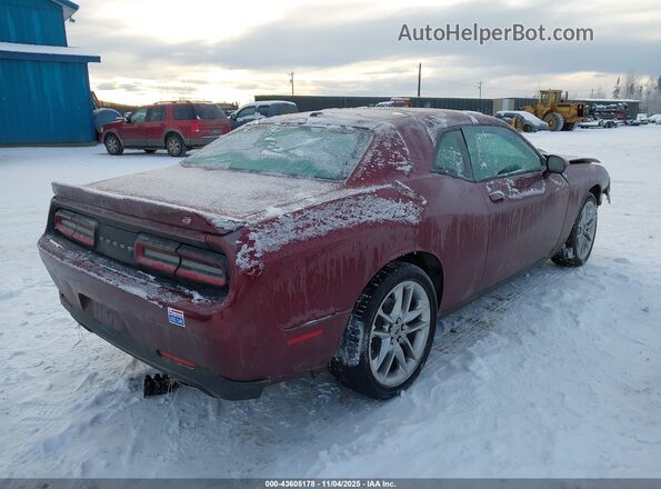 2C3CDZKG5NH160771 2022 DODGE CHALLENGER Темно-бордовый Задняя правая четверть
