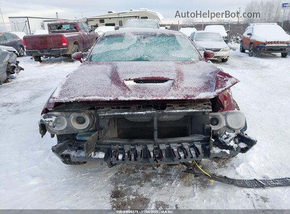 2C3CDZKG5NH160771 2022 DODGE CHALLENGER Темно-бордовый Вид задней части салона