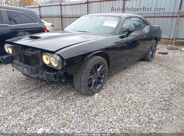 2C3CDZKGXNH118550 2022 DODGE CHALLENGER Black Առջևի ձախ երեք քառորդ տեսարան
