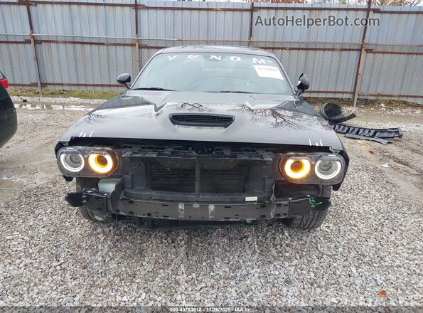 2C3CDZKGXNH118550 2022 DODGE CHALLENGER Black Սալոնի հետևի տեսք