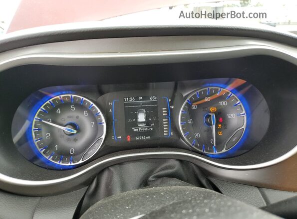 2C4RC1BG6LR109880 2020 CHRYSLER PACIFICA Burgundy ხელსაწყოთა პანელის ხედი