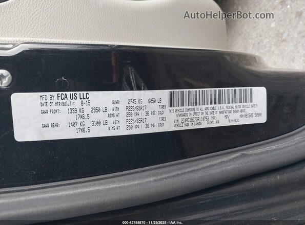 2C4RC1BG7GR110753 2016 CHRYSLER TOWN & COUNTRY Black Engine compartment view