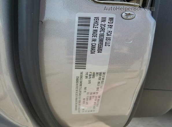 2C4RC1BG9MR556804 2021 CHRYSLER PACIFICA Gray Vista del compartimento del motor
