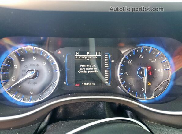 2C4RC1DG1LR172723 2020 CHRYSLER VOYAGER Gray ხელსაწყოთა პანელის ხედი
